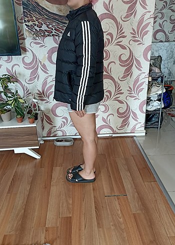 Erkek Siyah Adidas Kapitone Mont - Görsel 8