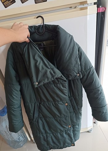 Siyah Midi Kışlık Kadın Mont - Görsel 5