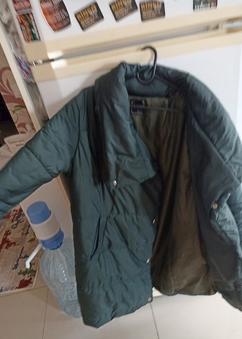 Siyah Midi Kışlık Kadın Mont - Görsel 8