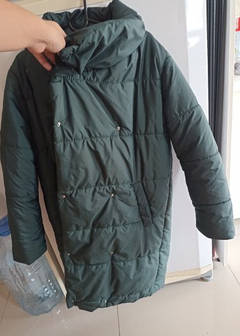 Siyah Midi Kışlık Kadın Mont - Görsel 4