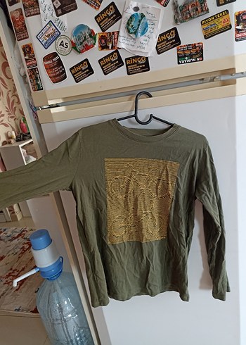 Erkek Çocuk Haki Uzun Kollu Sweatshirt - Görsel 2