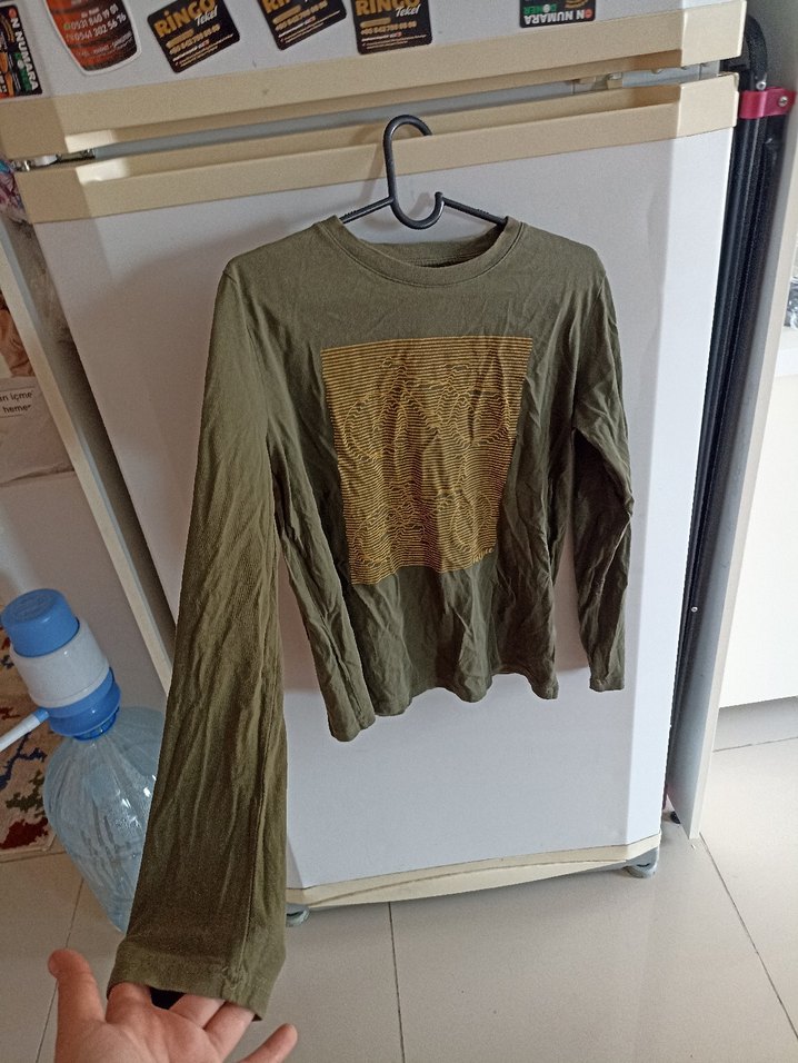 Erkek Çocuk Haki Uzun Kollu Sweatshirt - Görsel 3