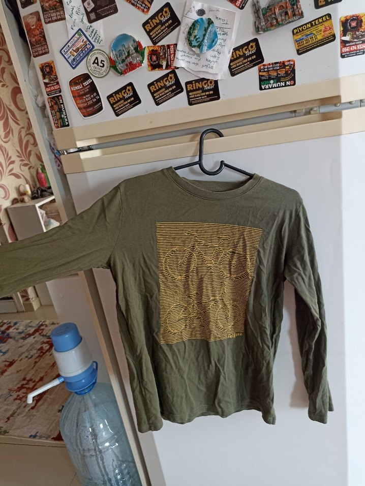 Erkek Çocuk Haki Uzun Kollu Sweatshirt - Görsel 2