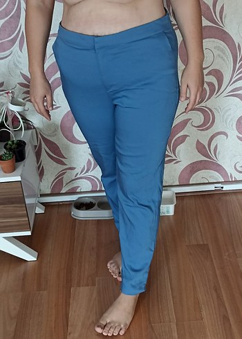 Mavi Kadın Rahat Kesim Normal Boy Pantolon - Görsel 7