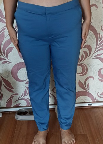 Mavi Kadın Rahat Kesim Normal Boy Pantolon - Görsel 4