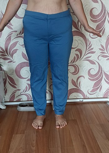 Mavi Kadın Rahat Kesim Normal Boy Pantolon - Görsel 2