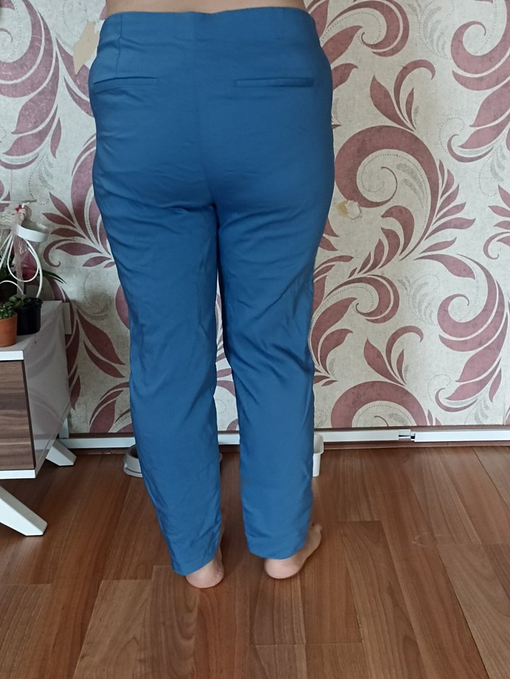 Mavi Kadın Rahat Kesim Normal Boy Pantolon - Görsel 3