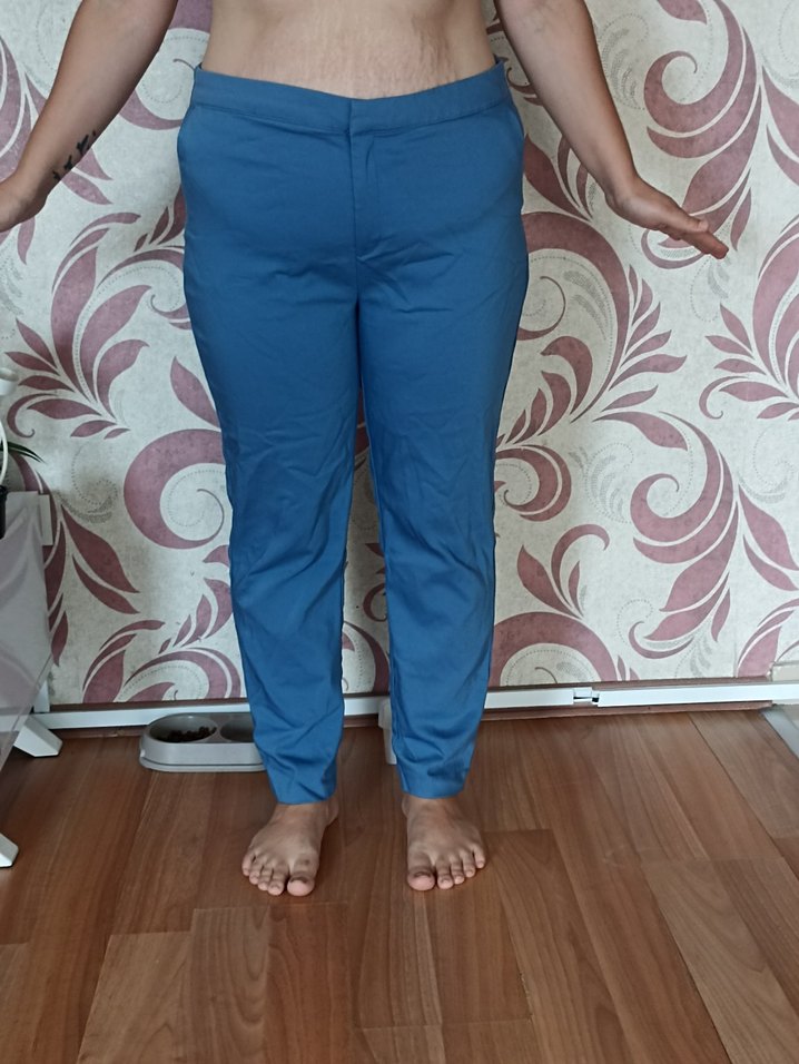 Mavi Kadın Rahat Kesim Normal Boy Pantolon - Görsel 2