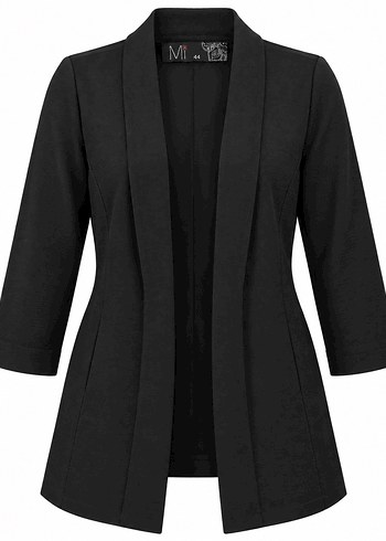 Diğer Sikligin Simgesi Siyah Uzun Blazer Ceket