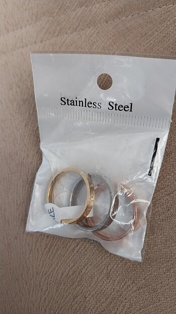 Stainless steel yüzük
