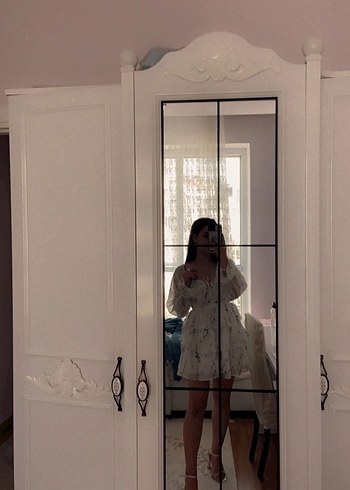 Beyaz Kadın Elbise - Görsel 4