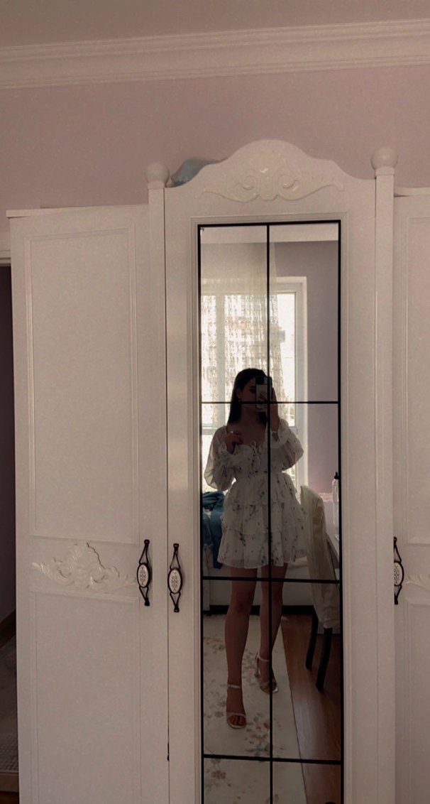 Beyaz Kadın Elbise - Görsel 4