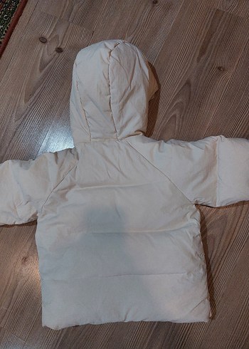Zara Bebek Bej Kapüşonlu Kışlık Mont