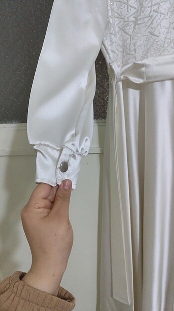 42 Beden beyaz Renk Nikah elbisesi 