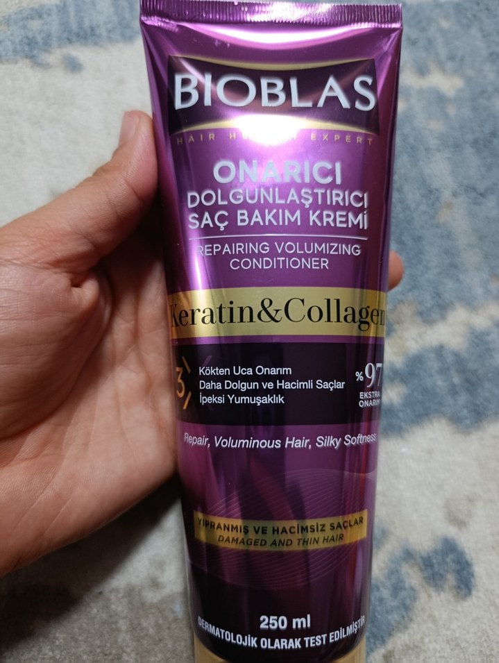 Bioblas Onarıcı Dolgunlaştırıcı Saç Bakım Kremi 250ml - Görsel 2