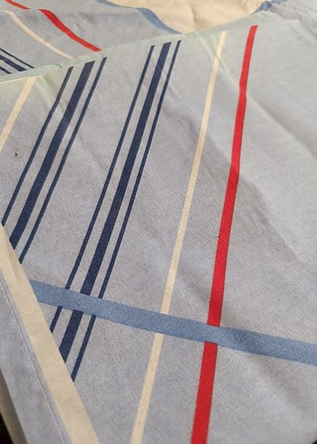 Çok Renkli Desenli mavi ikili yastık kılıfı - Görsel 3