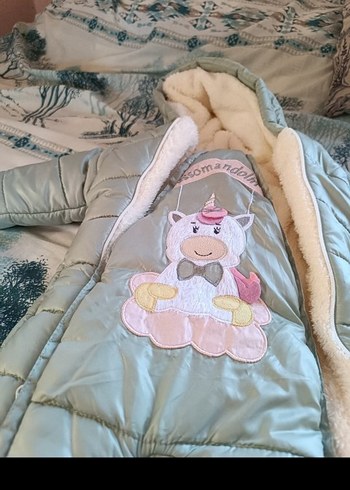 Peluş Detaylı Gri Erkek Bebek Tulumu - Görsel 3