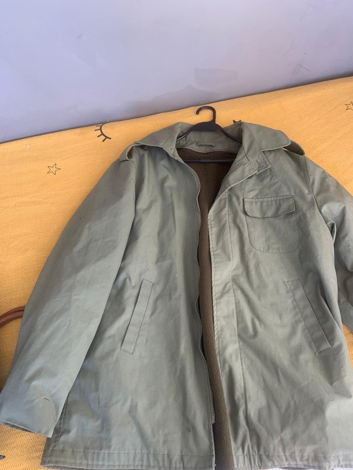 Erkek Haki Midi Ceket Fermuarlı - Görsel 4