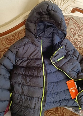 Kapüşonlu Erkek Gri Mont