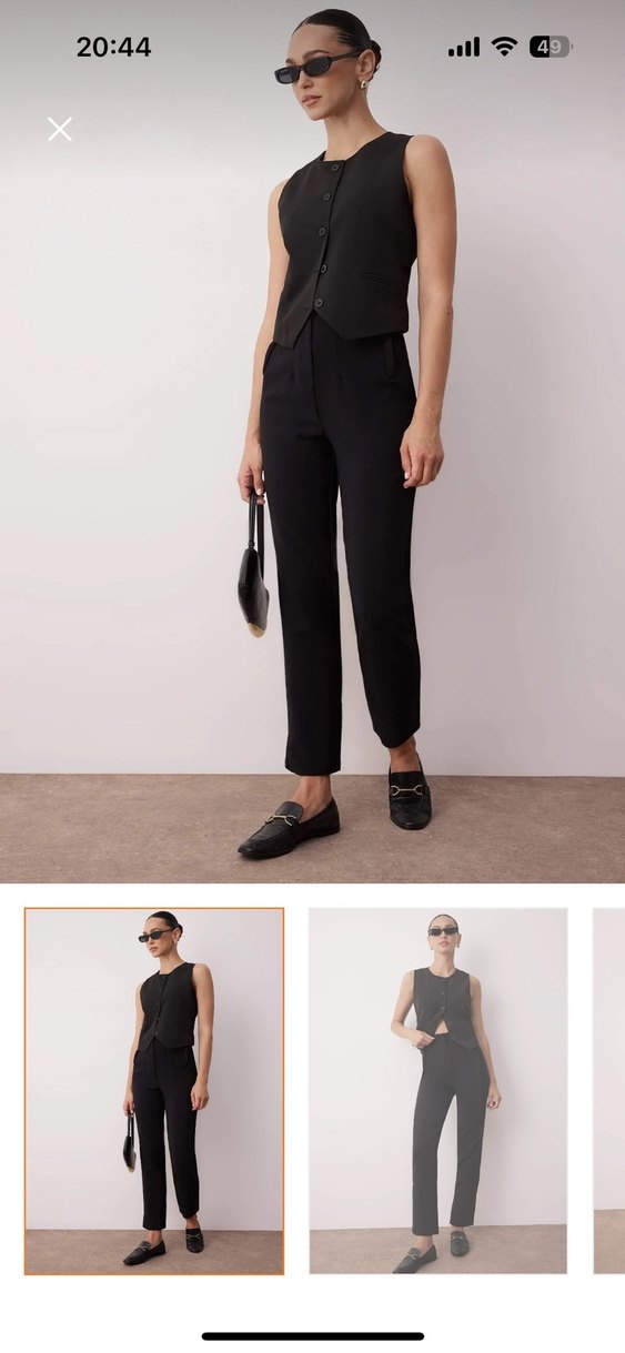 Cigarette Kalıp Pensli Yüksek Bel - Görsel 2