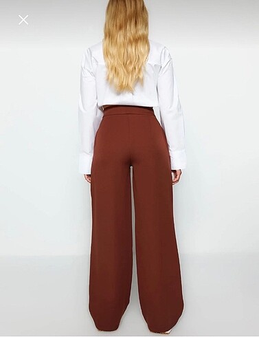 Trendyol & Milla Geniş Paça Dokuma Pantolon
