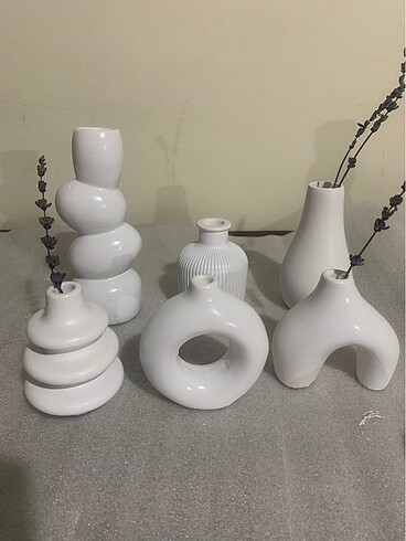 Diğer 3 lü minimal vazo set
