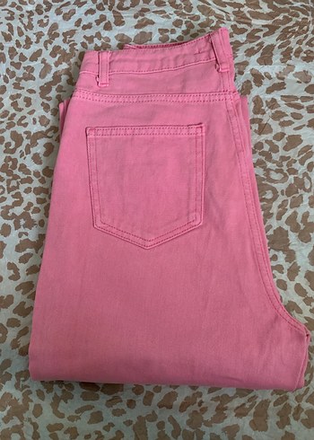 Pembe Rahat Kesim Kadın Jean