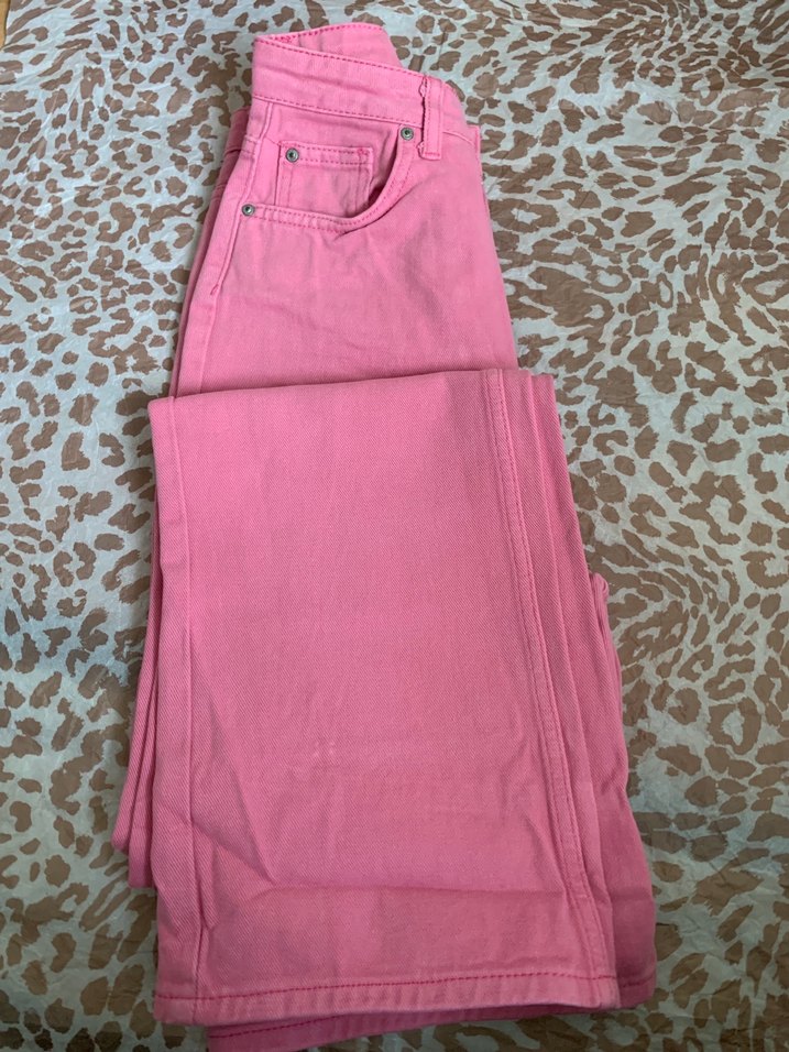 Pembe Rahat Kesim Kadın Jean - Görsel 2