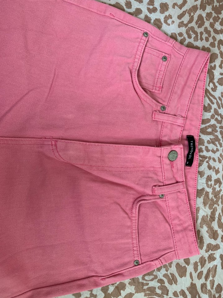 Pembe Rahat Kesim Kadın Jean - Görsel 3