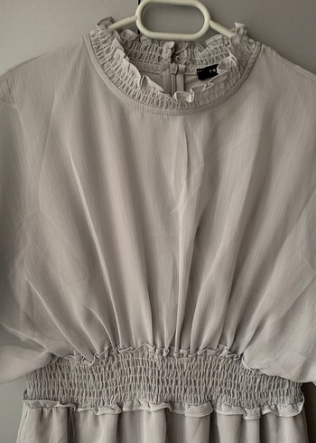 Gri elbise - Görsel 4