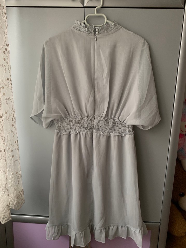 Gri elbise - Görsel 5