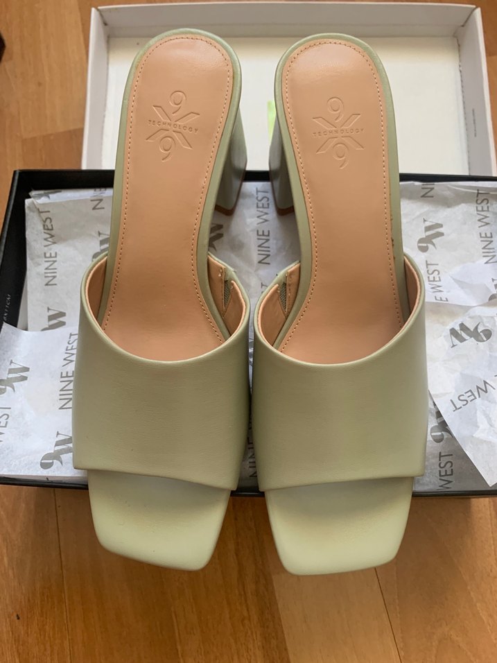 NINEWEST Kadın mint yeşili Topuklu Terlik - Görsel 3