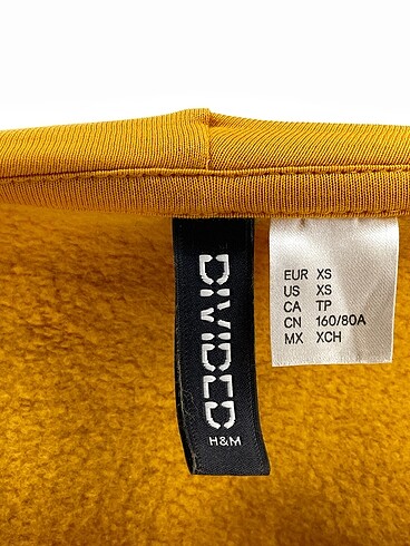 xs Beden sarı Renk H&M Sweatshirt %70 İndirimli.