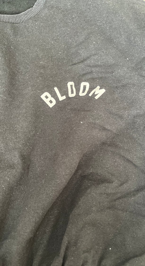 ambar Siyah Baskılı Oversize Sweatshirt - Görsel 3