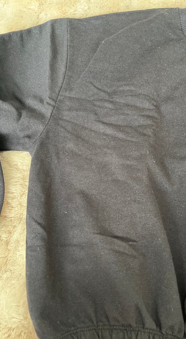 ambar Siyah Baskılı Oversize Sweatshirt - Görsel 2