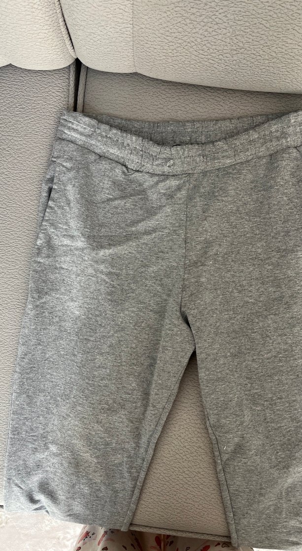 AMBAR Gri Rahat Kesim Kadın Eşofman Altı - Görsel 2