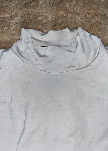 AMBAR Beyaz Uzun Kollu crop - Görsel 5