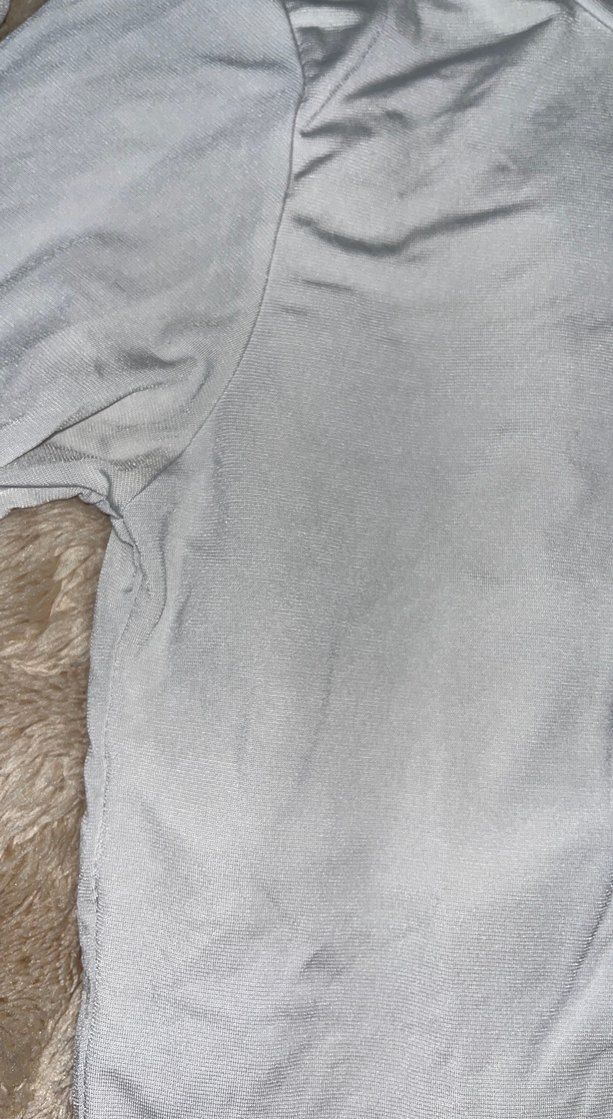 AMBAR Beyaz Uzun Kollu crop - Görsel 3