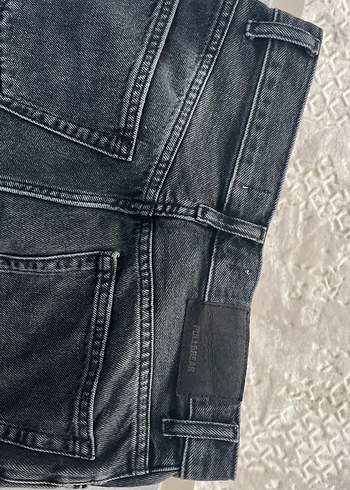 yüksek bel straight fit siyah jean - Görsel 11