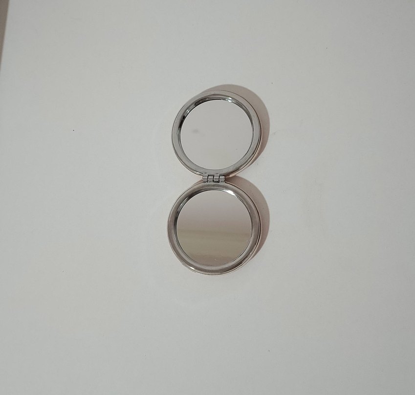 Pembe Kedi Temalı Yuvarlak Ayna - Görsel 2