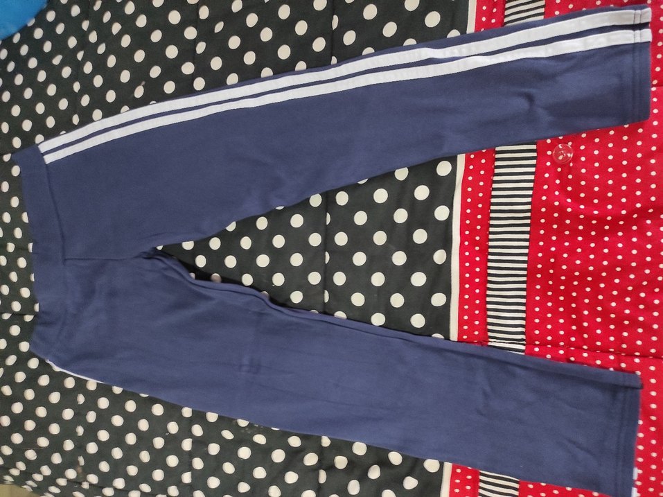 Mavi Elastik Bel Detaylı Kadın Tayt - Görsel 2