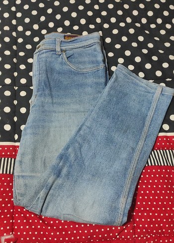 Zara Rahat Kesim Mavi Kadın Denim Pantolon