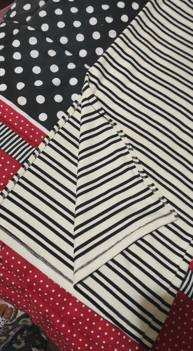 Çizgili Pilili Uzun etek - Görsel 3