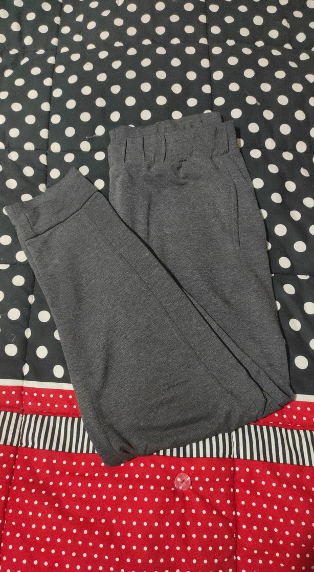 Gri Kadın Dar Kesim Eşofman Altı - Görsel 2