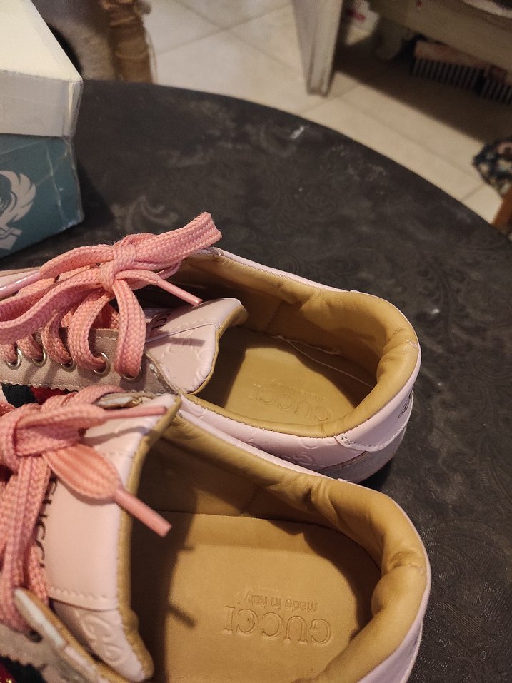 Pembe Bağcıklı Yüksek Topuklu Kadın Spor Ayakkabı - Görsel 4