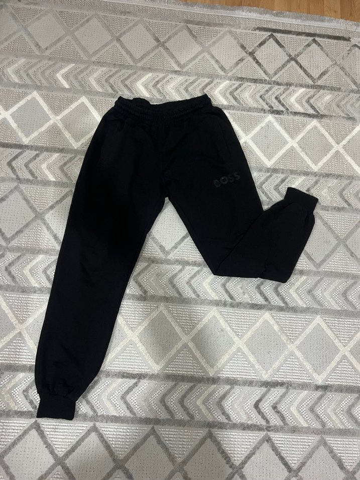 Erkek Siyah Rahat Kesim Eşofman Altı - Görsel 3