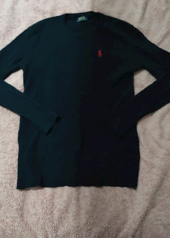 Polo Ralph Lauren Siyah Bisiklet Yaka Triko Kazak
