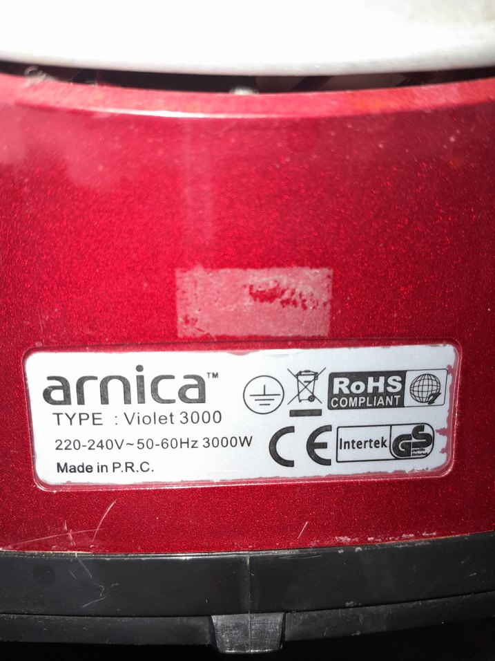 Arnica Nano-Ceramic Kırmızı Ütü - Görsel 2