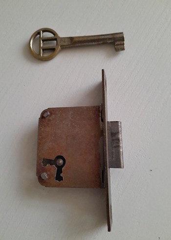 ANTİKA ANAHTARLI KİLİT 2 ADET - Görsel 4