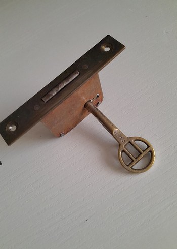 ANTİKA ANAHTARLI KİLİT 2 ADET - Görsel 6